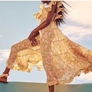 ZIMMERMANN THE LOVESTRUCK PLEATED GOWN